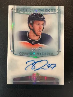 2019-20 The Cup - Connor McDavid - Enshrinements /25 auto front